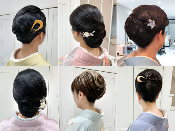 訪問着・留袖のヘアスタイルサンプル